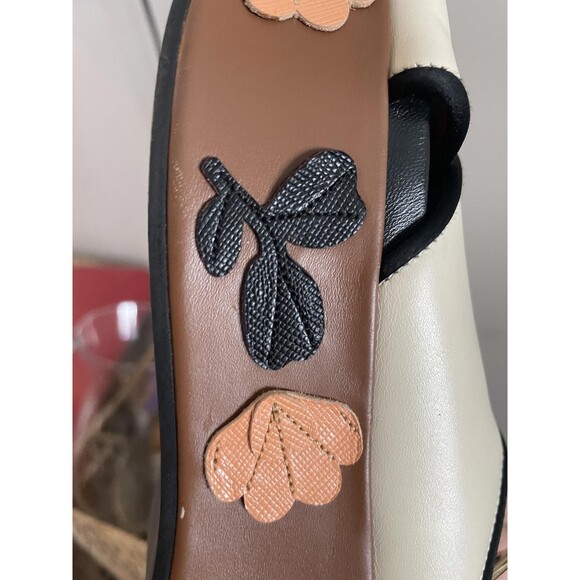 Marni White Leather Cross Strap Floral Platform Sandals Size 37 - Picture 4 of 8